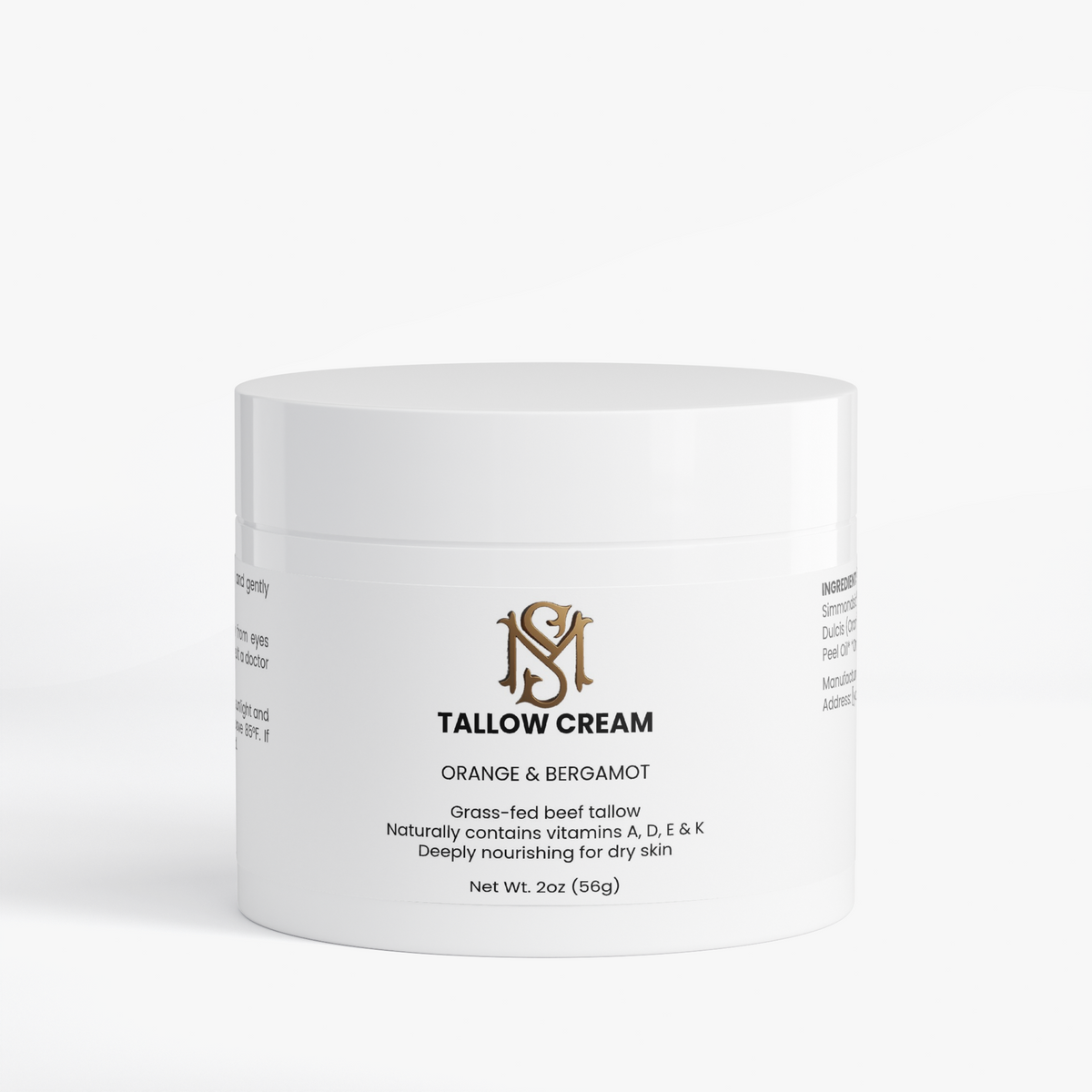Tallow Cream Orange & Bergamot