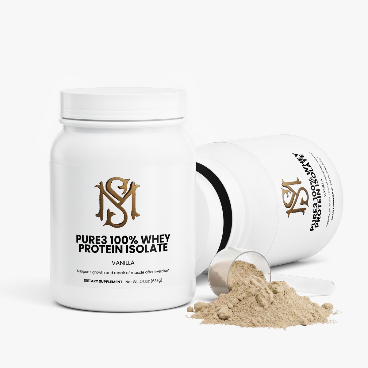 Pure3 100% Whey Protein Isolate (Vanilla)