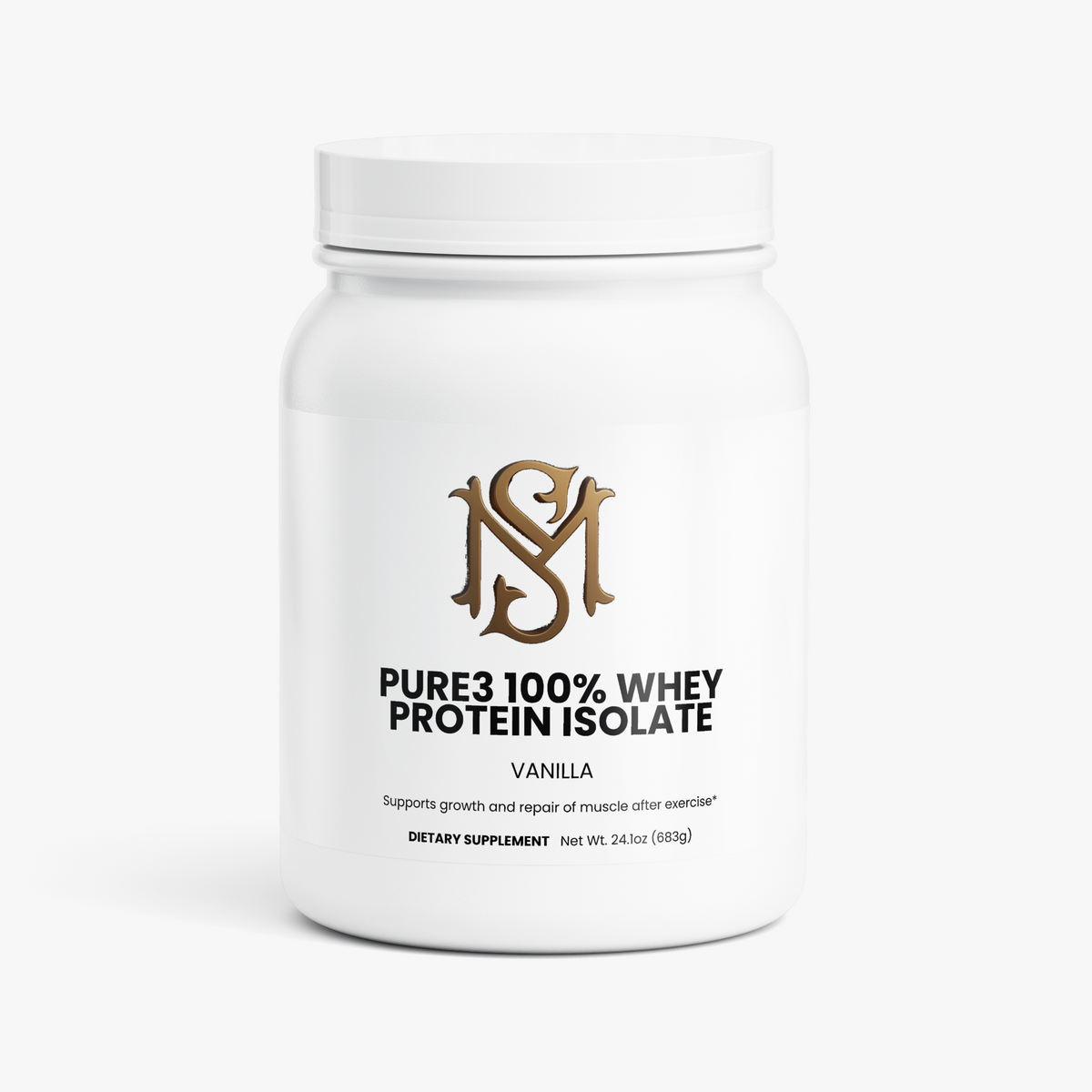 Pure3 100% Whey Protein Isolate (Vanilla)