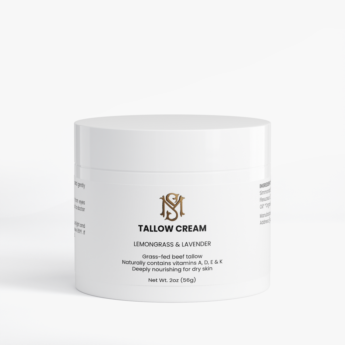 Tallow Cream Lemongrass & Lavender