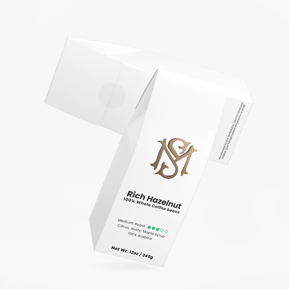 Rich Hazelnut Coffee (Medium Roast)