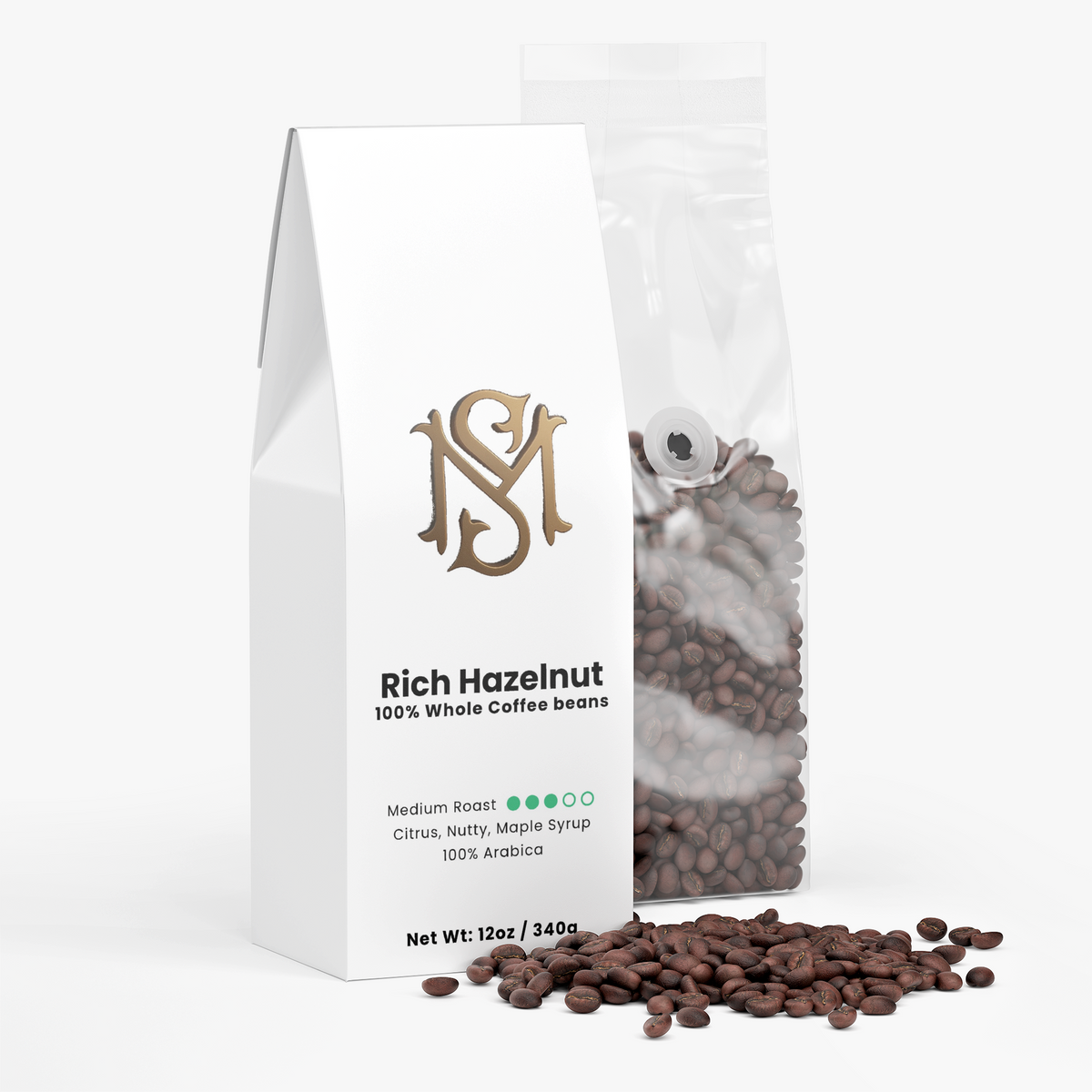 Rich Hazelnut Coffee (Medium Roast)