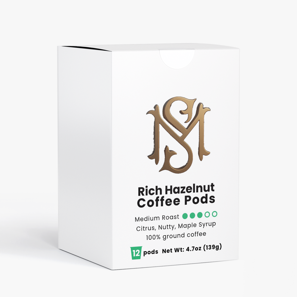 Rich Hazelnut Coffee Pods (Medium Roast)