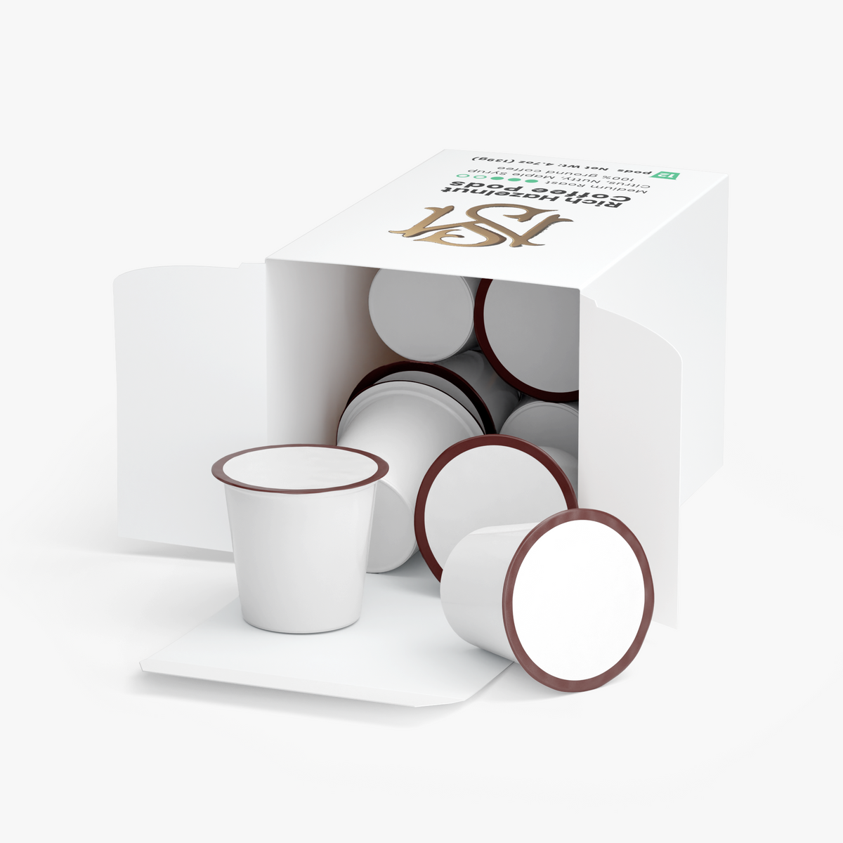 Rich Hazelnut Coffee Pods (Medium Roast)