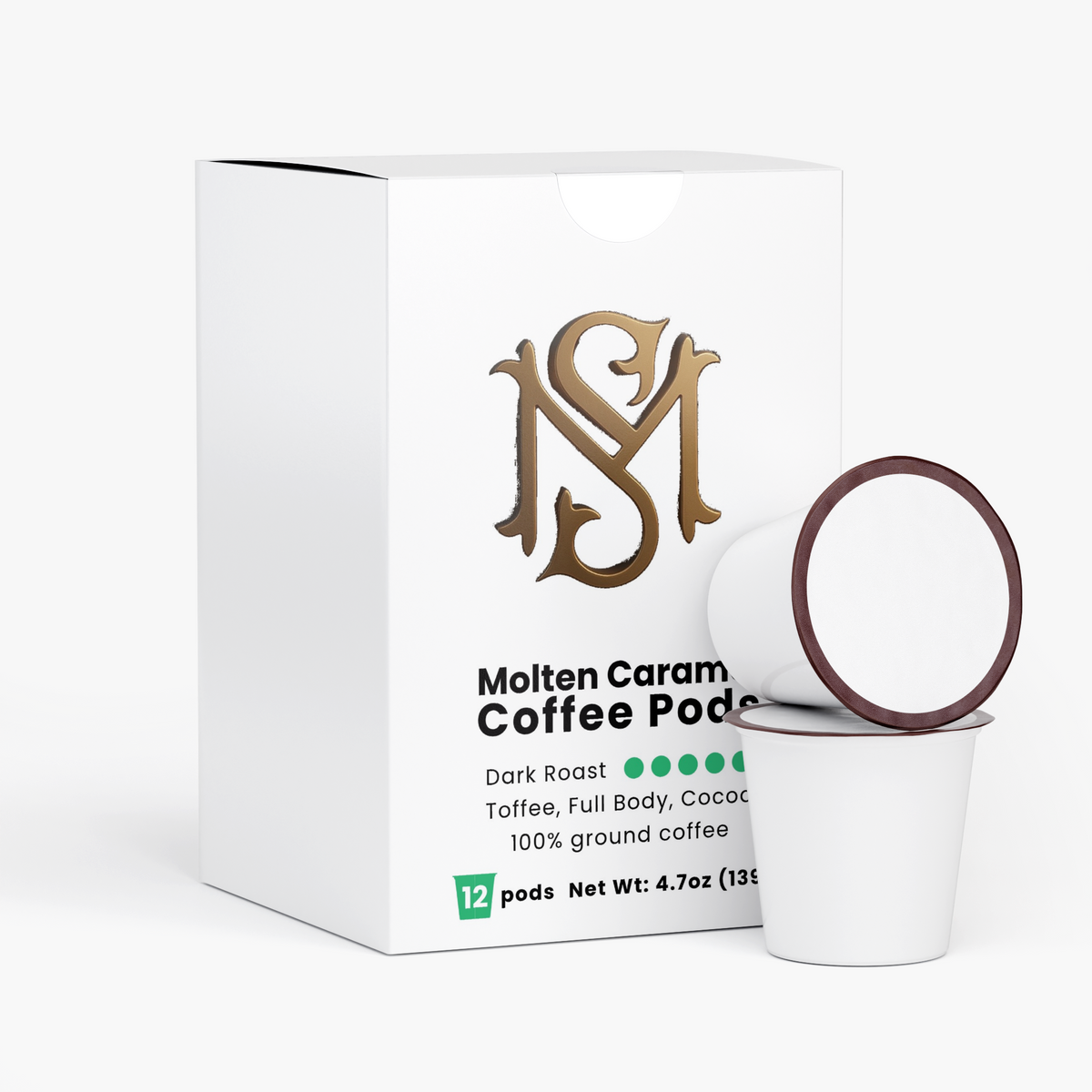 Molten Caramel Coffee Pods (Dark Roast)