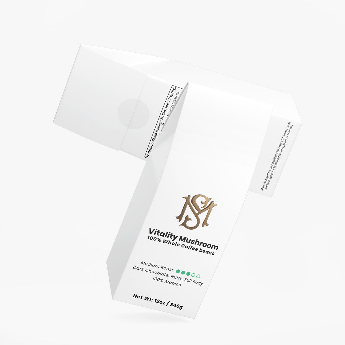 Vitality Mushroom Coffee (Medium Roast)